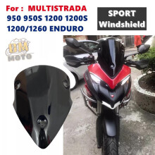 (470 mm, czarny) Do DUCATI MULTISTRADA MTS950 950S MTS1200S 1200 MTS1260 ENDURO Szyba przednia sportowa