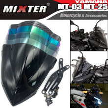 (przezroczysty) Motocykl sportowy Touring Przednia szyba Viser Visor Deflektor wiatru do YAMAHA MT25