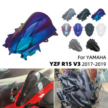 (Dym) Szyba przednia motocykla YZF R15, deflektor wiatru, osłona przednia, owiewka do Yamahy YZFR15