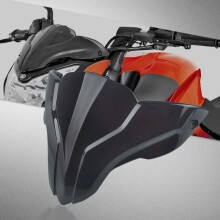 (Czarny) Szyba motocyklowa, osłona przednia do BAJAJ Pulsar NS200 NS 200 RS 200 AS, wiatroodporna, deflektor