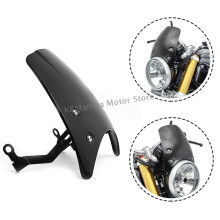 Do motocykla BMW R Nine T R9 2014-2020 2015 2018 Osłona przedniej szyby Czarna osłona reflektora