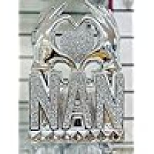 Silver Sparkle Crushed Diamond NAN Ornament