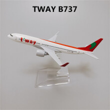 (Korean TWAY B737)16cm Korea Air Korean Asiana Airlines A380 Airbus 380 Airways Metal Alloy s 1:400