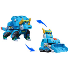 (Bez pudełka) Najnowszy model ABS Min Deformation Gogo Dino Explorers REX Transformation Car Samolot