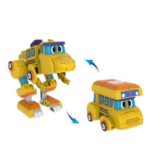 (Bez pudełka Spino) Najnowszy ABS Min Deformation Gogo Dino Explorers REX Transformation Car Samolot