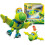 (Med Box Juni)Nyaste ABS Min Deformation Gogo Dino Explorers REX Transformation Bil Flygplan Motorbåt 4