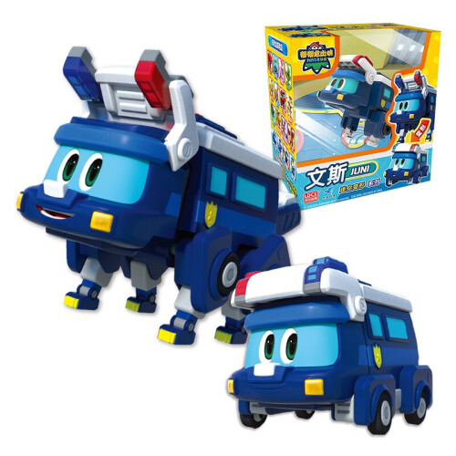 (Med Box Juni)Nyaste ABS Min Deformation Gogo Dino Explorers REX Transformation Bil Flygplan Motorbåt