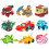 (Med Box Juni)Nyaste ABS Min Deformation Gogo Dino Explorers REX Transformation Bil Flygplan Motorbåt 2