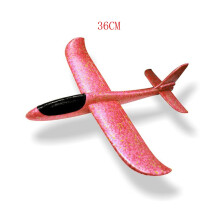(36cm Red)36CM Hand Throw Flying Glider Planes Foam Aircraft Model EPP Resistant Breakout Aircraft Children Party Game Outdoor