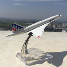 (z podstawą) 15 cm 1:400 Concorde Air France 1976-2003 Model samolotu linii lotniczych ze stopu kolekcjonerskiego,