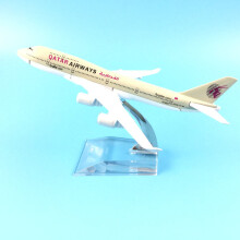 (16cm QATAR B747)JASON TUTU 16cm Αεροπλάνο Μοντέλο Αεροπλάνου Μοντέλο QATAR