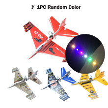 (F 1PC Random Color-France)Μεγάλο EVA Foam Παιχνίδι Χέρι Πετώντας Flying Airplane