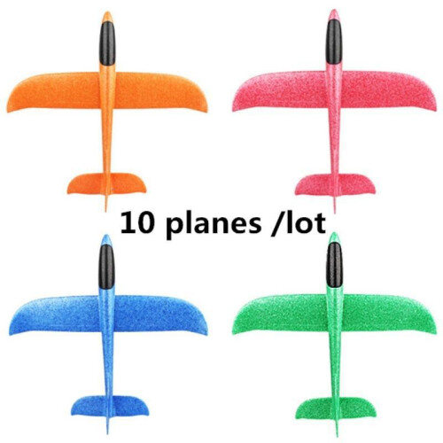 (1 τεμ. Τυχαίο χρώμα) 48CM EPP Foam Luminous Gliding Helicopter Hand Throwing Model Plane 1