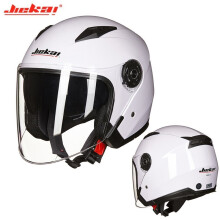 (M-3)Herr Motorcykelhalvhjälmar Dual Lens Scooter Moto Helmet Casco vespa