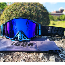 (DARKBLUEMETAL22)2024 Neueste Motorrad Sonnenbrille Motocross Sicherheit Schutz MX Nacht