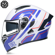 (L-2)Kask motocyklowy z podwójną soczewką, z pełną twarzą, wyścigowy, z klapką, z podwójnymi soczewkami,