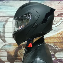 (L-12)Kask motocyklowy z podwójną soczewką, z pełną twarzą, wyścigowy, z klapką, z podwójnymi soczewkami,
