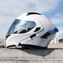 (xxL-18)Kask motocyklowy z podwójnymi soczewkami, z pełną twarzą, wyścigowy, z klapką, z klapką