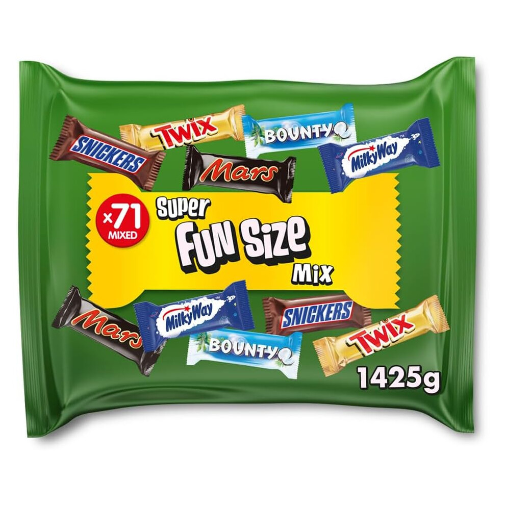 Mixed Bulk Chocolate Bag 1.4kg, 71 Fun Size Chocolate Bars