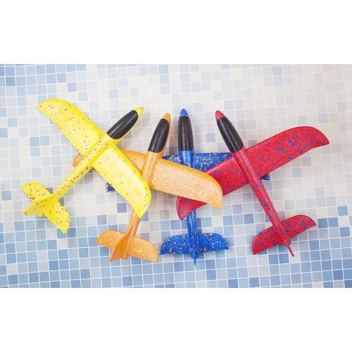 (48cm6pcs light-1)Παιχνίδι αεροπλάνων που πετάει με αφρό 37cm 48cm Flight 2