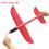 (50cm κόκκινο αναβάθμιση-Κίνα) 50cm Big Foam Plane Glider Hand Throw Airplane Light 1