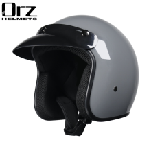 (M-b)Modna marka VOSS vintage kaski motocyklowe gogle retro matowe czarne