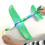 (Αναβάθμιση 50 cm Πράσινη-Κίνα) 50 CM Big LED Flash Glider Foam Plane Hand Throw Light 1