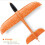 (50 cm πορτοκαλί χωρίς LED-Κίνα) 50 cm Big LED Flash Glider Foam Plane Hand Throw Light 1