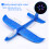 (50 cm πορτοκαλί χωρίς LED-Κίνα) 50 cm Big LED Flash Glider Foam Plane Hand Throw Light 5