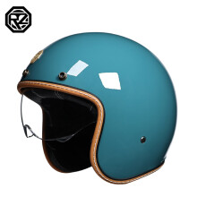 (M-5a)Modna marka VOSS vintage kaski motocyklowe gogle retro matowe czarne