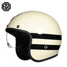 (L-4)Modna marka VOSS vintage kaski motocyklowe gogle retro matowe czarne