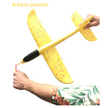 (50cm κίτρινο Αναβάθμιση-Κίνα) 50cm Big Foam Plane Glider Hand Throw Airplane Light