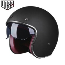 (xL-2)Modne okulary motocyklowe vintage VOSS marki matowej czerni Retro