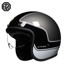 (xL-2a)Modne okulary motocyklowe vintage VOSS marki matowej czerni Retro