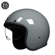 (xL-10a)Modne, zabytkowe kaski motocyklowe VOSS, czarne matowe, gogle, retro