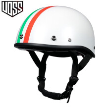 (L-3)VOSS zabytkowy kask motocyklowy retro skuter półkask z wbudowanym