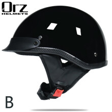 (M-23)VOSS zabytkowy kask motocyklowy retro skuter półkask z wbudowanym