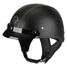 (M-17)VOSS zabytkowy kask motocyklowy retro skuter półkask z wbudowanym