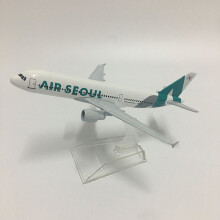 (Air Seoul A380-China)JASON TUTU 16cm Korean Air Boeing 747 Model Plane Aircraft Diecast Metal 1/400