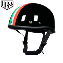 (xL-2)Kask motocyklowy retro VOSS vintage, półkask do skutera z wbudowanym