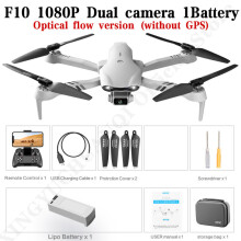 (Ηνωμένες Πολιτείες-F10-1080P-1B-bag) 4DRC Νέα διπλή κάμερα 4K HD GPS 5G WIFI