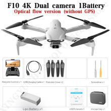 (Belgium-F10-4K-1B-bag) 4DRC Νέα 4K HD Διπλή κάμερα GPS 5G WIFI Ευρυγώνιο FPV Μετάδοση
