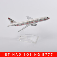 (Etihad B777-China)JASON TUTU 16cm Etihad Boeing B777 Airplane Model Plane Model Aircraft Diecast Metal