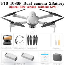 (Γαλλία-F10-1080P-2B-bag) 4DRC Νέα διπλή κάμερα 4K HD GPS 5G WIFI Ευρυγώνια