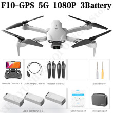 (Πολωνία-F10-GPS-1080P-3B)4DRC Νέα διπλή κάμερα 4K HD GPS 5G WIFI Ευρυγώνια