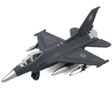 (Gray)Electronic Sound & Light F16 fighte air force airplane plane Alloy model Military enthusiast collection model kids