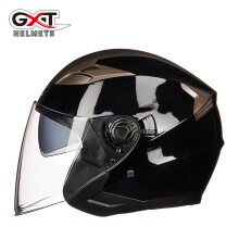 (xL-5)Nowy letni kask motocyklowy GXT z podwójnymi soczewkami, otwarty na twarz