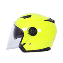 (M-żółty) Kask motocyklowy JIEKAI Kask motocyklowy z otwartą twarzą Motocicleta Cascos Para