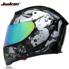 (xL-c9)Piękny, całoroczny, uniwersalny kask motocyklowy z wbudowaną małą soczewką