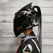 (L-3 (5)) Kask motocyklowy z pełną ochroną twarzy, podwójna soczewka, najnowsza wersja, materiał ABS